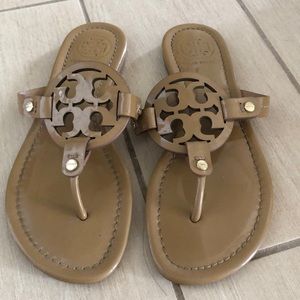 Tory Burch Patent Leather Miller Sandals